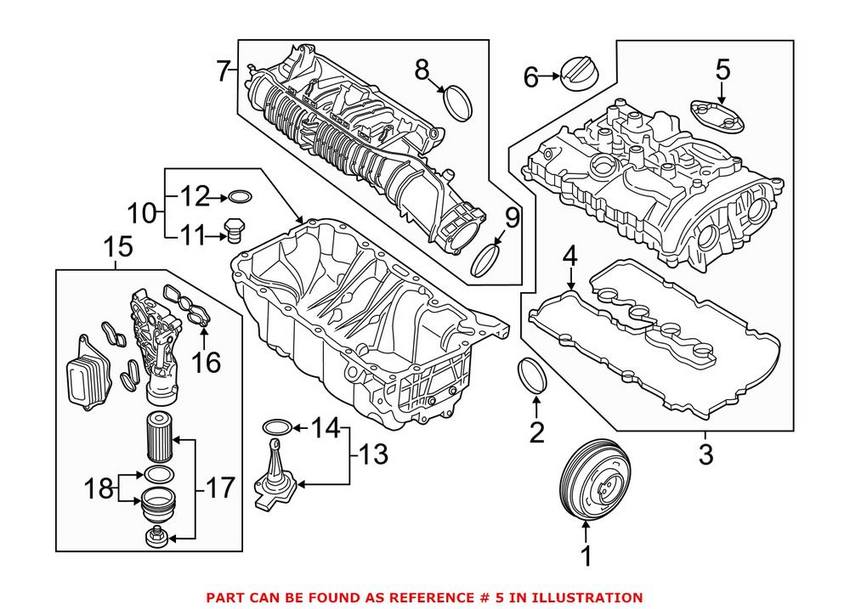 BMW Fuel Pump Gasket 11128618520